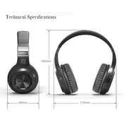 Bluedio H+ Turbine Wireless Bluetooth 4.1 Stereo Headphones Headset with Mic & Micro SD Card Slot & FM Radio, For iPhone, Samsung, Huawei, Xiaomi, HTC and Other Smartphones, All Audio Devices(Black) Eurekaonline