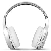 Bluedio H+ Turbine Wireless Bluetooth 4.1 Stereo Headphones Headset with Mic & Micro SD Card Slot & FM Radio, For iPhone, Samsung, Huawei, Xiaomi, HTC and Other Smartphones, All Audio Devices(White) Eurekaonline