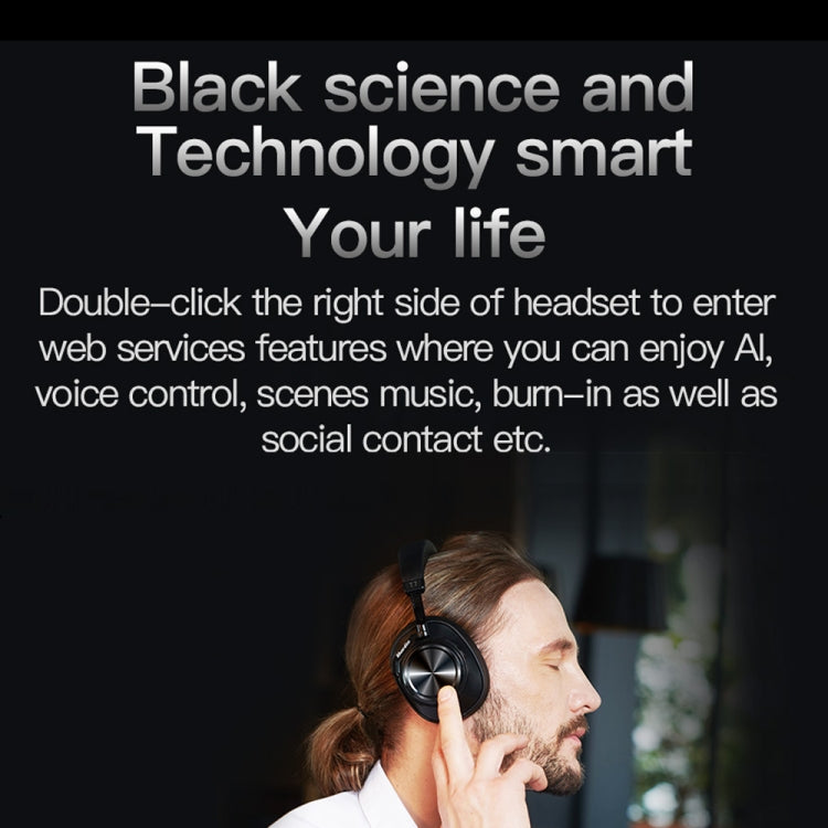 Bluedio T7 Bluetooth Version 5.0 Headset Bluetooth Headset(Black) Eurekaonline
