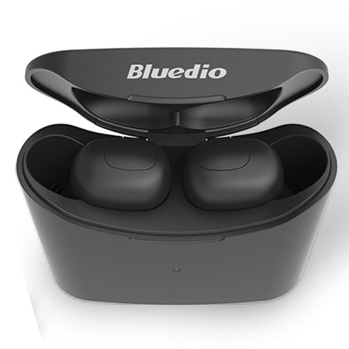 Bluedio TWS T-elf Bluetooth Version 5.0 In-Ear Bluetooth Headset with Headphone Charging Cabin(Black) Eurekaonline