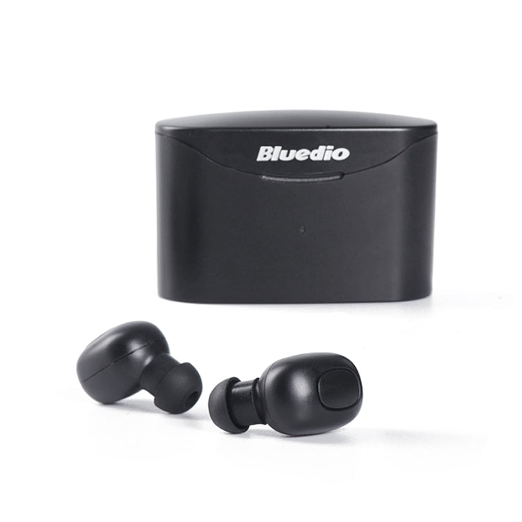 Bluedio TWS T-elf Bluetooth Version 5.0 In-Ear Bluetooth Headset with Headphone Charging Cabin(Black) Eurekaonline