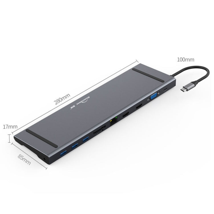 Blueendless 11 In 1 Multi-function Type-C / USB-C HUB Expansion Dock Eurekaonline