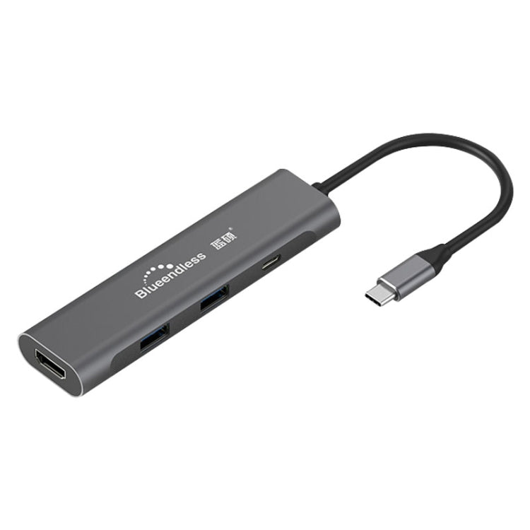  USB-C to HDMI + PD + Dual USB 3.0 HUB Expansion Dock Eurekaonline