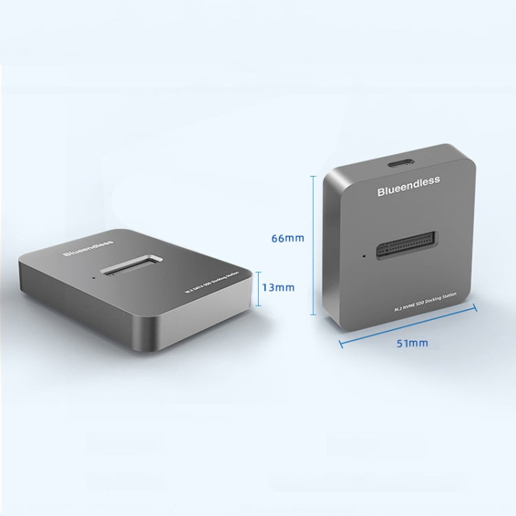 Blueendless M.2 NGFF / NVME Solid State Drive Bottom USB3.1 Notebook External SSD Mobile Hard Disk Socket, Style: SD02 (M.2 NVME Protocol) Eurekaonline