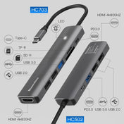 Blueendless Type-C+USB 3.0/2.0+HDMI4K HUB, Specification: 5 in 1 Eurekaonline