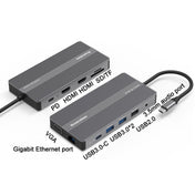 Blueendless Type-C+USB 3.0/2.0+VGA+3.5mm Audio Interface HUB(12 in 1) Eurekaonline