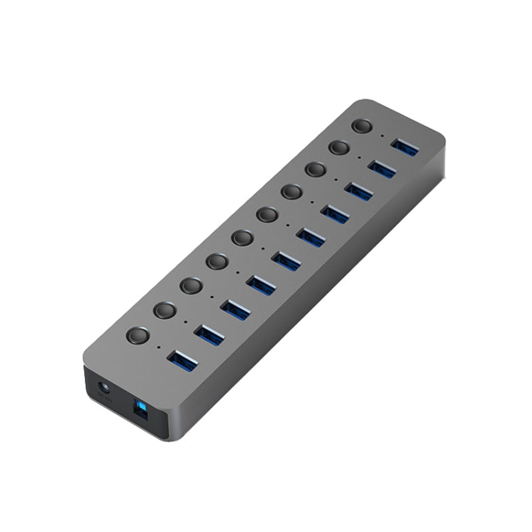 Blueendless USB Splitter Aluminum Alloy QC Fast Charge Expander, Number of interfaces: 10-port (12V4A Power) Eurekaonline