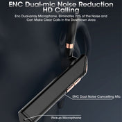 Bluetooth ENC Call Noise Reduction Hanging Earphones, Style: Qualcomm Chip Single Earphone Eurekaonline