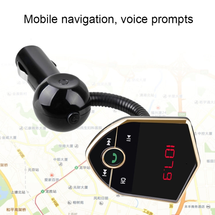 Bluetooth FM Transmitter Wireless In-Car Radio Adapter Music Player Hands-Free Calling Car Kit, Dual USB Charger, Support Bluetooth/ Micro SD Card/ Aux Input/ USB Disk Eurekaonline