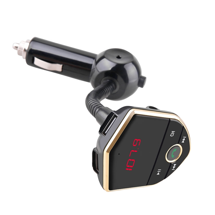 Bluetooth FM Transmitter Wireless In-Car Radio Adapter Music Player Hands-Free Calling Car Kit, Dual USB Charger, Support Bluetooth/ Micro SD Card/ Aux Input/ USB Disk Eurekaonline