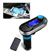 Bluetooth Tacking Handsfree Car Kit FM Transmitter with Remote Control, 2.1A Dual Car Charger, For iPhone, Galaxy, Sony, Lenovo, HTC, Huawei, and other Smartphones Eurekaonline