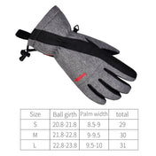 Boodun Five-Finger Ski Gloves Windproof Waterproof Finger Touch Screen Keep Warm Gloves, Size: L(Black) Eurekaonline