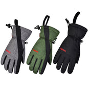 Boodun Five-Finger Ski Gloves Windproof Waterproof Finger Touch Screen Keep Warm Gloves, Size: M(Black) Eurekaonline