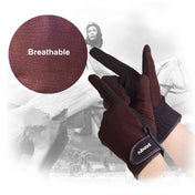 Boodun L281075C Horse Riding Gloves Wear-Resistant Non-Slip Equestrian Gloves, Size: M(Brown) Eurekaonline