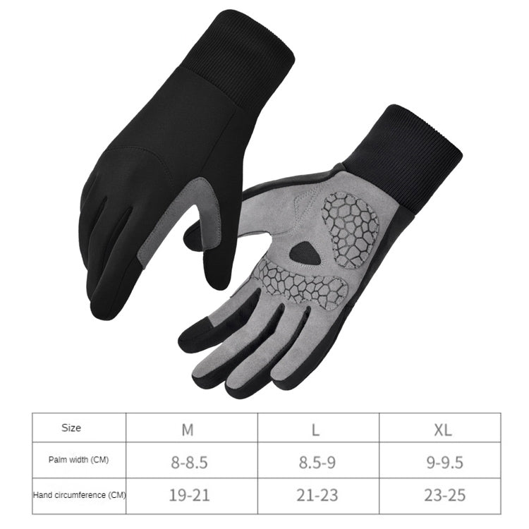 Boodun Long Finger Cycling Gloves Outdoor Sports Hiking Bike Gloves, Size: XL(Dark Grey) Eurekaonline