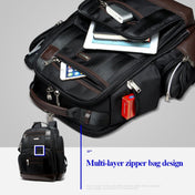 Bopai 11-85301 15.6 inch Large Capacity Multi-layer Zipper Bag Design Breathable Laptop Backpack, Size: 35 x 20 x 43cm(Black) Eurekaonline