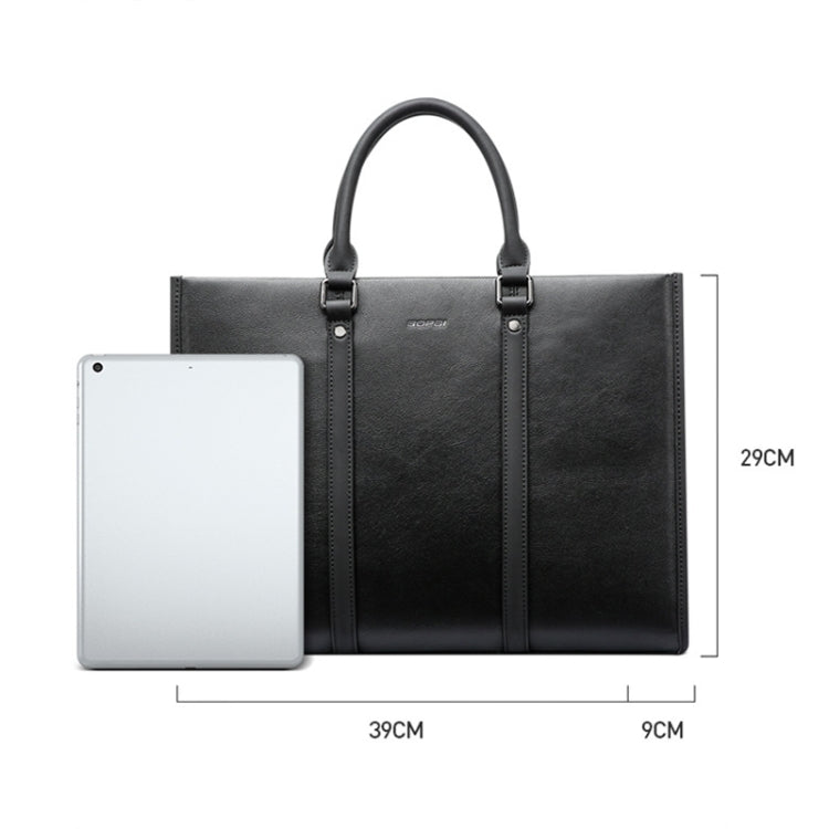 Bopai 11-98711 Multifunctional Business Waterproof Wearable Laptop Handbag(Black) Eurekaonline