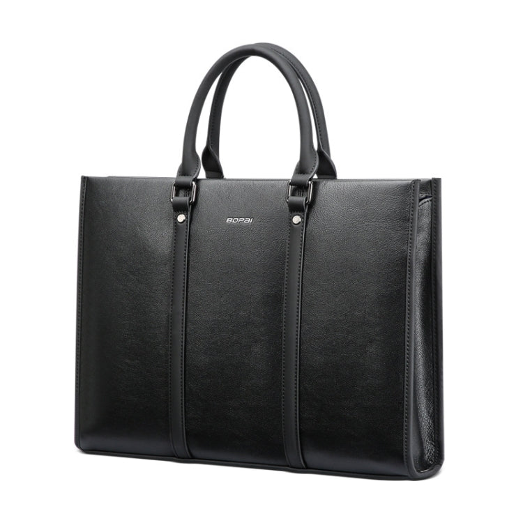 Bopai 11-98711 Multifunctional Business Waterproof Wearable Laptop Handbag(Black) Eurekaonline