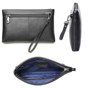 Bopai 12-122271 Large-capacity Business Men Wear-resistant Leather Clutch Bag(Black) Eurekaonline