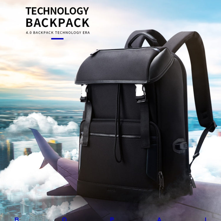 Bopai 61-00511 Travel Breathable Waterproof Anti-theft Backpack, Size: 31x19x43cm(Black) Eurekaonline