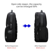 Bopai 61-02511 Business Travel Breathable Waterproof Anti-theft Man Backpack, Size: 30x15x44cm(Black) Eurekaonline