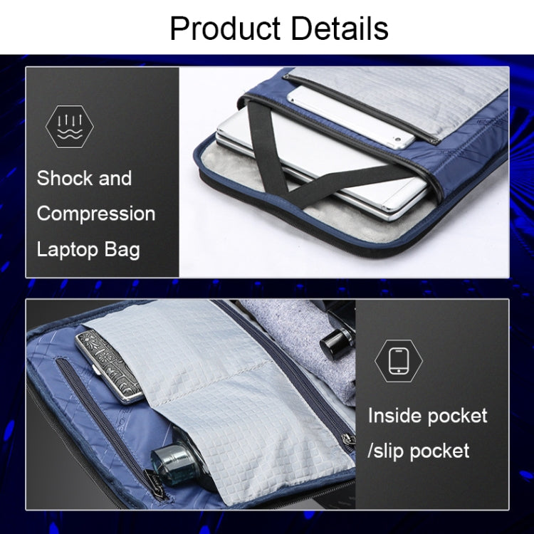 Bopai 61-120621A Outdoor Waterproof Laptop Backpack with USB Charging Port, Spec: Regular Version Eurekaonline