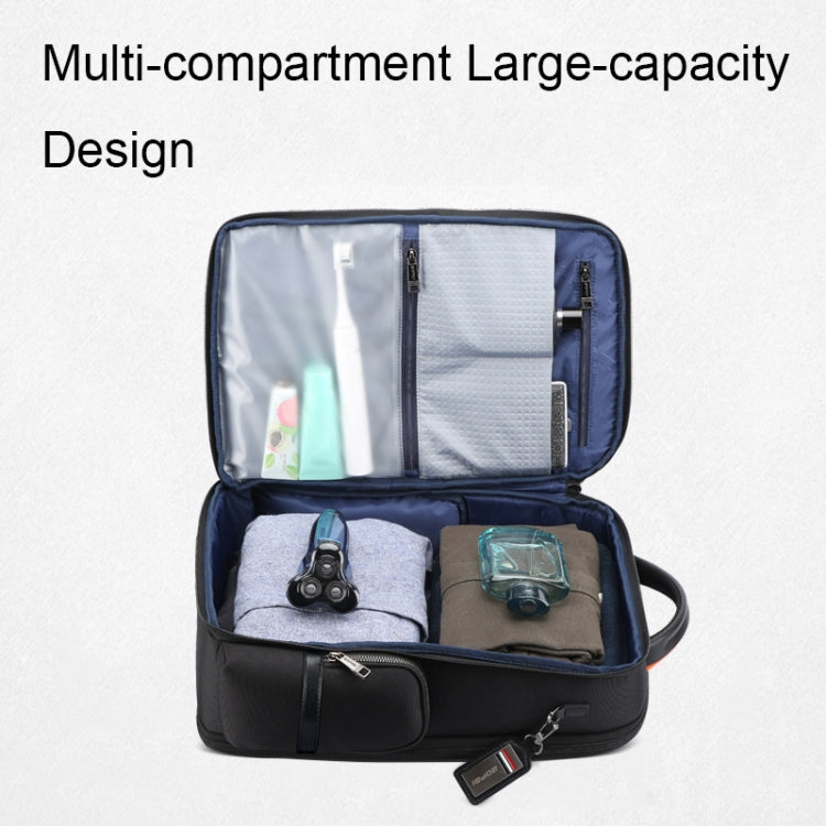 Bopai 61-86611 Multifunctional Wear-resistant Anti-theft Laptop Backpack with USB Charging Hole(Black) Eurekaonline