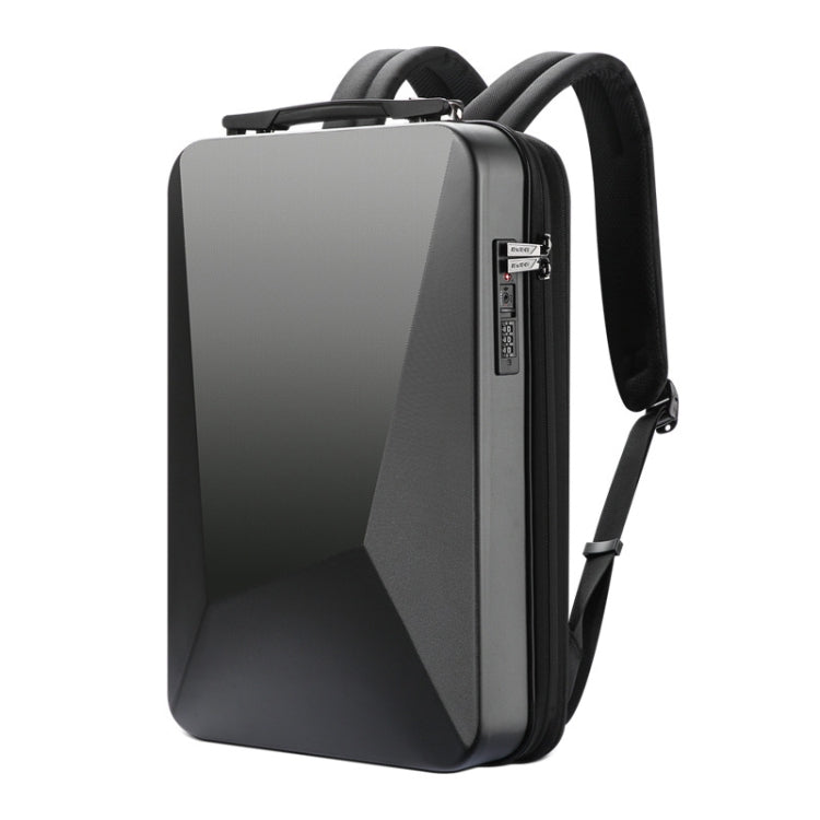 Bopai 61-93318A Hard Shell Waterproof Expandable Backpack with USB Charging Hole, Spec: Password (Black) Eurekaonline