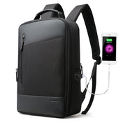 Bopai 851-009911 Business Anti-theft Waterproof Large Capacity Double Shoulder Bag,with USB Charging Port, Size: 30.5x13x45cm (Black) Eurekaonline