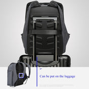 Bopai 851-010128 Business Anti-theft Waterproof Large Capacity Double Shoulder Bag,with USB Charging Port, Size: 34x19x43cm (Black) Eurekaonline