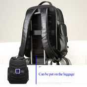 Bopai 851-01981A Top-grain Leather Business Travel Anti-theft Man Backpack, Size: 35x26x44cm Eurekaonline