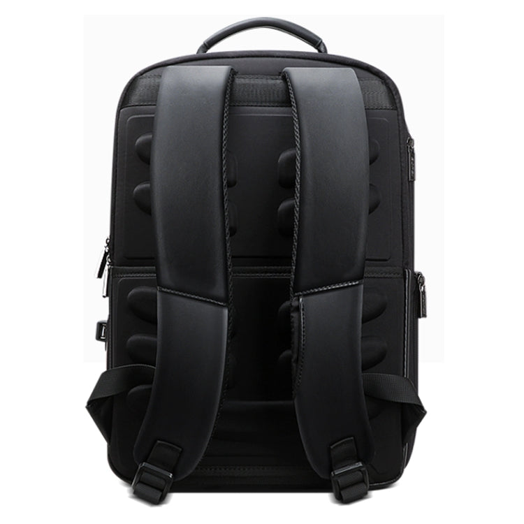 Bopai 851-024011 Top-grain Leather Business Breathable Anti-theft Man Backpack, Size: 28x18x42cm(Black) Eurekaonline