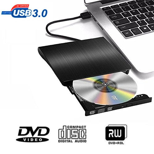 Brushed Texture USB 3.0 POP-UP Mobile External DVD-Rw DVD / CD Rewritable Drive External ODD & HDD Device Eurekaonline