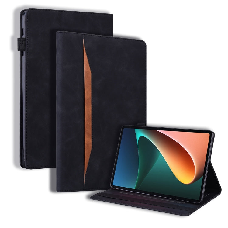 Business Shockproof Horizontal Flip Leather Case with Holder & Card Slots & Photo Frame & Pen Slot For Xiaomi Mi Pad 5 / 5 Pro(Black) Eurekaonline