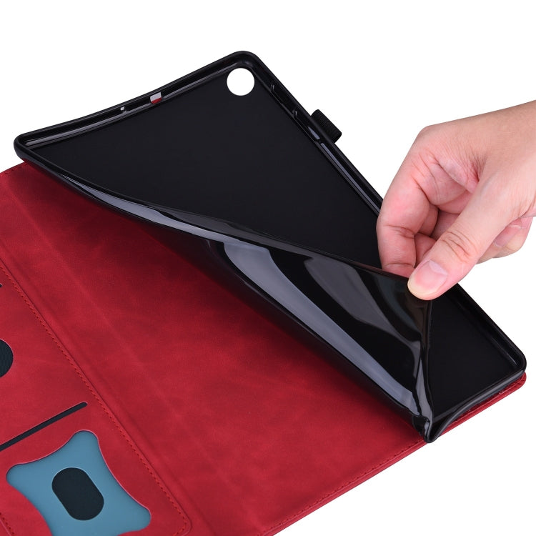 Business Shockproof Horizontal Flip Leather Case with Holder & Card Slots & Photo Frame & Pen Slot For Xiaomi Mi Pad 5 / 5 Pro(Red) Eurekaonline