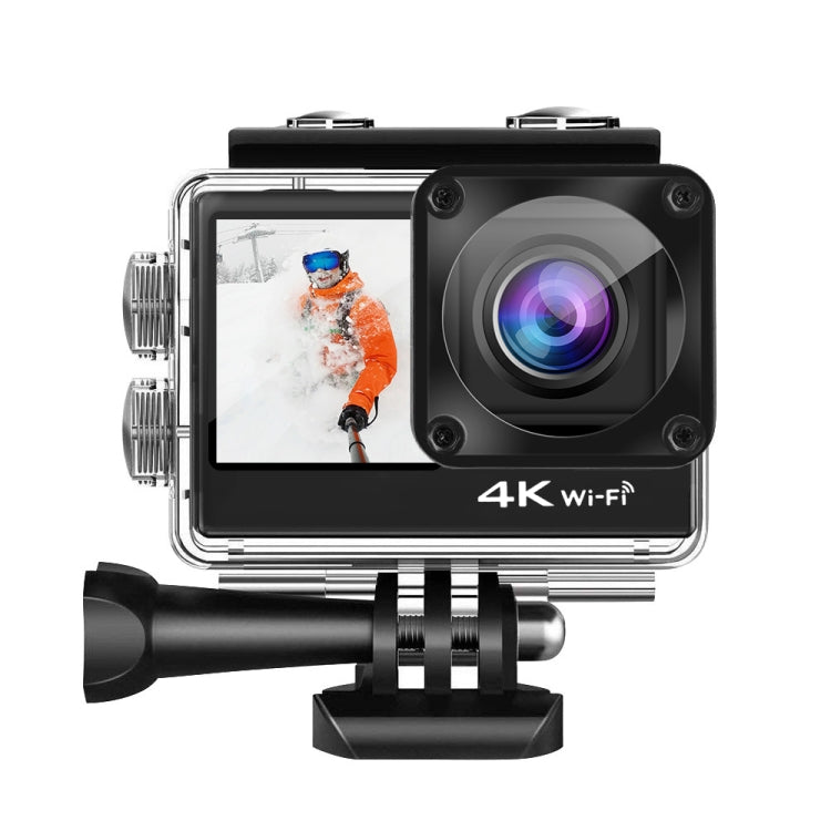 C1 Dual-Screen 2.0 inch + 1.3 inch Screen Anti-shake 4K WiFi Sport Action Camera Camcorder with Waterproof Housing Case,  Allwinner V316, 170 Degrees Wide Angle (Black) Eurekaonline