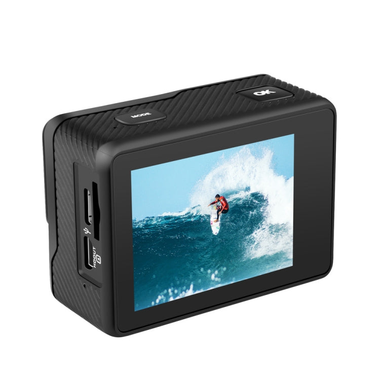 C1 Dual-Screen 2.0 inch + 1.3 inch Screen Anti-shake 4K WiFi Sport Action Camera Camcorder with Waterproof Housing Case,  Allwinner V316, 170 Degrees Wide Angle (Black) Eurekaonline