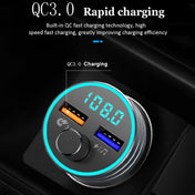 C1 Multifunctional Car Dual USB Charger MP3 Music Player Bluetooth FM Transmitter (Black) Eurekaonline