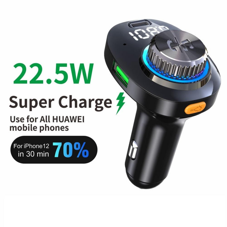 C18 Car Audio Receiver 3.1A Quick Charge USB Device BT 5.0 Color LED Backlight FM Transmitter Eurekaonline