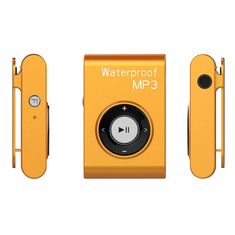 C26 IPX8 Waterproof Swimming Diving Sports MP3 Music Player with Clip & Earphone, Support FM, Memory:8GB(Orange) Eurekaonline