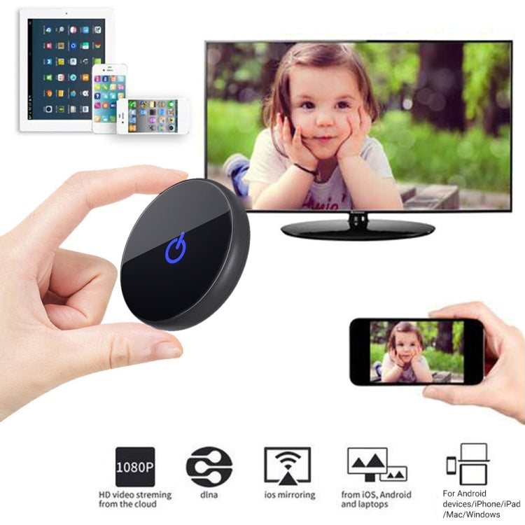 C29 1080P 2.4G + 5G  Wireless Display Dongle TV Stick WiFi DLNA HDMI-Compatible Display Receiver For TV iOS / Android Phone Eurekaonline