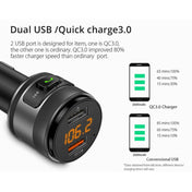 C57 QC3.0 Wireless FM Transmitter Fast Car Charger Bluetooth 5.0 Hands-free Car Modulator USB Flash Memory MP3 Player Eurekaonline