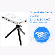 C6 1G+8G Android System Intelligent DLP HD Mini Projector Portable Home Mobile Phone Projector， US Plug (White) Eurekaonline