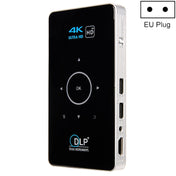 C6 2G+16G Android Smart DLP HD Projector Mini Wireless Projector， EU Plug (Black) Eurekaonline