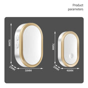 CACAZI A99 Home Smart Remote Control Doorbell Elderly Pager, Style:EU Plug(Silver) Eurekaonline