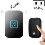 CACAZI FA86 Self-Powered Smart Home Wireless Doorbell, US Plug(Black) Eurekaonline