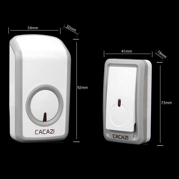 CACAZI W-899 Smart Home Wireless Doorbell Remote Control Doorbell, Style:UK Plug Eurekaonline
