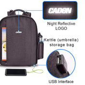 CADeN Multifunctional Shoulder SLR Camera Lens Bag Photography Backpack (Coffee) Eurekaonline