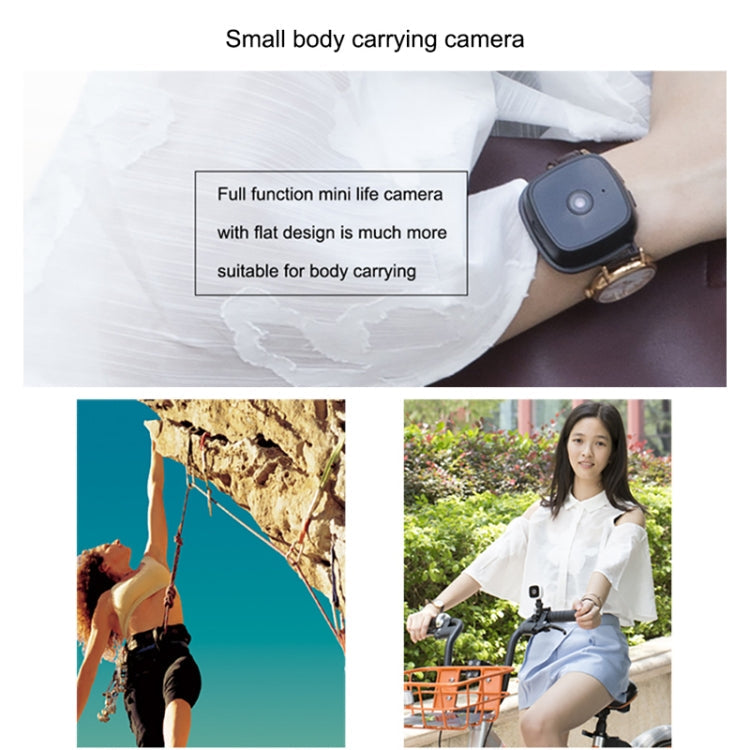 CAMSOY C9 HD 1280 x 720P 70 Degree Wide Angle Wireless WiFi Wearable Intelligent Surveillance Camera, Support Infrared Right Vision & Motion Detection Alarm & Loop Recording & Timed Capture(White) Eurekaonline