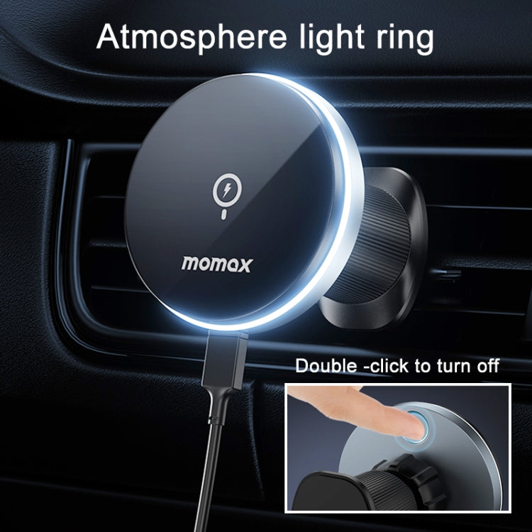 MOMAX CM25A Magnetic Wireless Charger Car Air Outlet Phone Holder –  Eurekaonline
